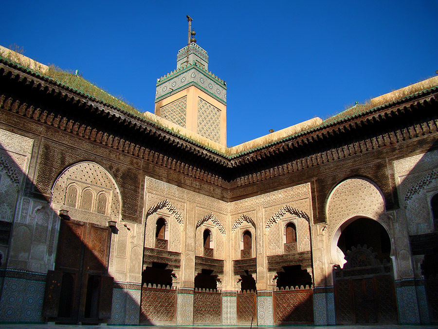 Madrassa de Bou - PHOTO/<a target="_blank" rel="noreferrer noopener"  data-cke-saved-href="https://es.wikipedia.org/wiki/Madrasa_de_Bou_Inania#/media/Archivo:Bou_Inania_Madrasa_2011.jpg" href="https://es.wikipedia.org/wiki/Madrasa_de_Bou_Inania#/media/Archivo:Bou_Inania_Madrasa_2011.jpg">https://es.wikipedia.org/wiki/Madrasa_de_Bou_Inania#/media/Archivo:Bou_Inania_Madrasa_2011.jpg</a>