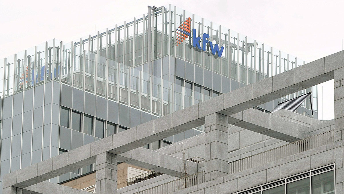 <p>Sede del banco estatal alemán KfW en Fráncfort del Meno, oeste de Alemania - PHOTO/ARCHIVO </p>
